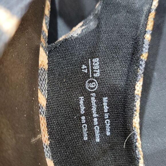 MONTEGO BAY CLUB LEOPARD BROWN CAMINO PEEP-TOE WEDGE SANDAL - Picture 12 of 14